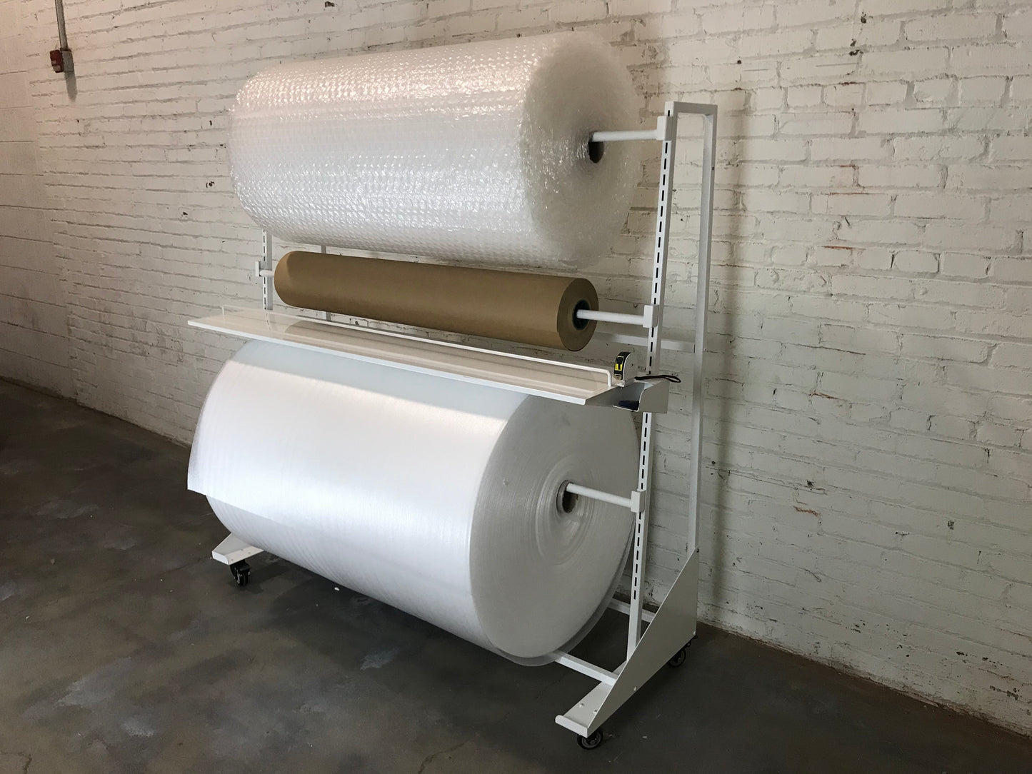 Mobile Roll Storage System - The Pack Caddy